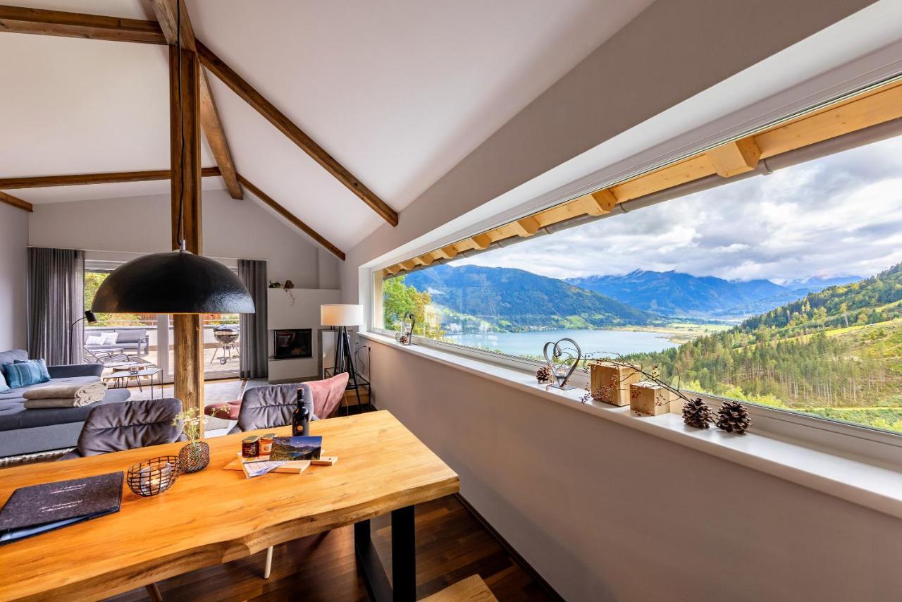 Der Sonnberg Alpinlodges - Apartments Mit Seeblick, Privater Sauna Und Self Check-In 젤암제 외부 사진